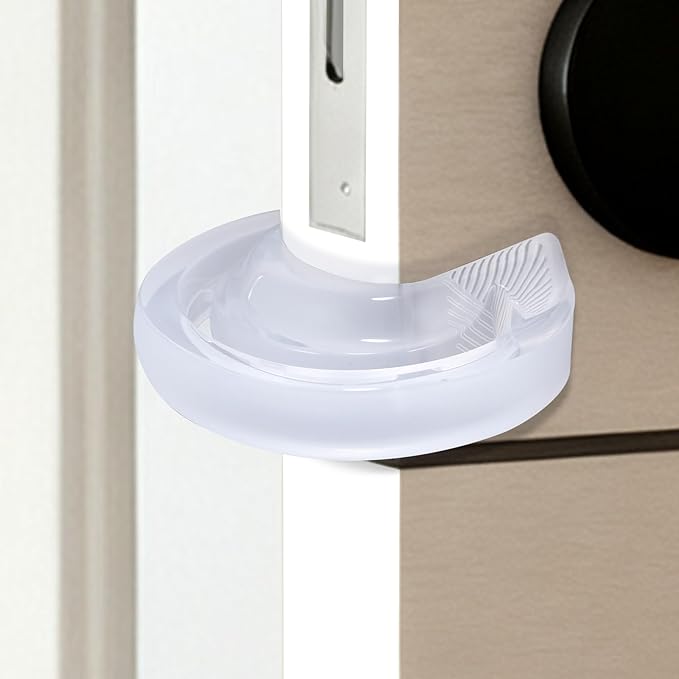 Silicone Door Pinch and Door Slam Stopper, Door Protector for Kids Finger Safety, Babyproof Doors to Avoid Pinched Fingers & Door Slamming, 1Pcs, Translucent