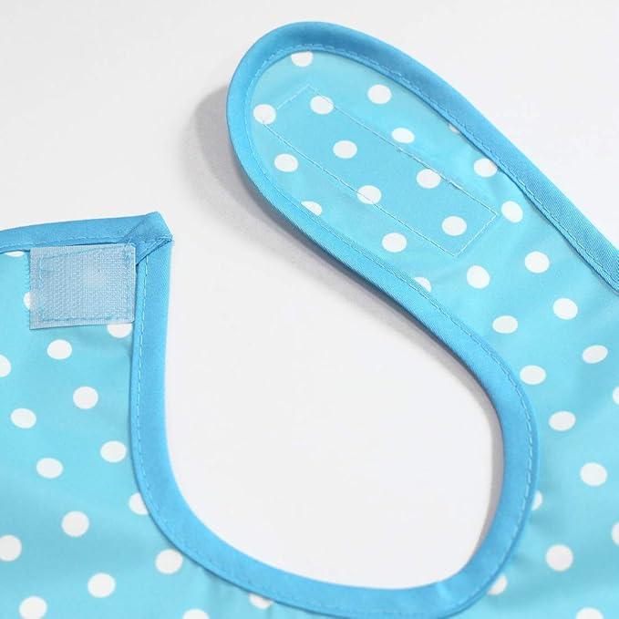 Plie Full Coverage Waterproof Feeding Bib for Toddlers – Extra Long Apron Bib for Mealtime, Self-Feeding, High Chairn