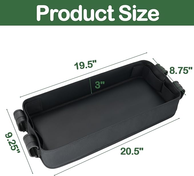 Double Sided Stroller Snacks Tray for Wonderfold Wagon W Series Waterproof Kids Toy Placement Faux Leather Sides for Eating and 4 Kid’s Cup Holder (W4 Series)