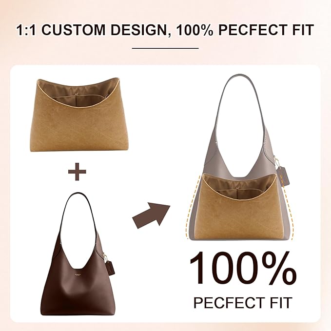 Paper Purse Organizer Inserts for brooklyn 28 Insert Keeps Tote Handbag (EarthColor)