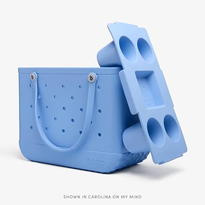 BOGG BAG Top o' the Bogg to Ya – Removable Tray Topper for Large Tote – Durable, Washable Snack or Drink Station – Beach, Pool, Boat, Sports (for Shore White)