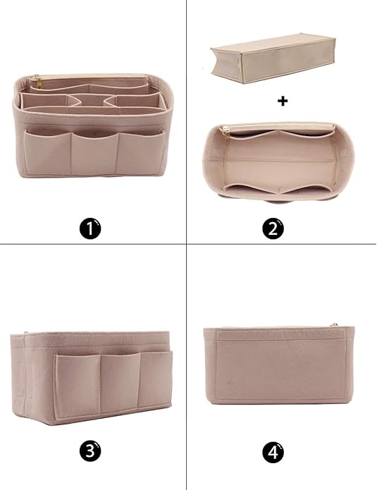 LEXSION Felt Purse Insert Bag Organizer Bag In Bag For Handbag Purse Organizer Fits Speedy Neverfull