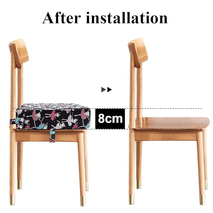 Toddler Booster Seat for Dining Table,Chair Increasing Cushion for Baby Kids,Portable Dismountable Adjustable Highchair Booster(Dance Girl)