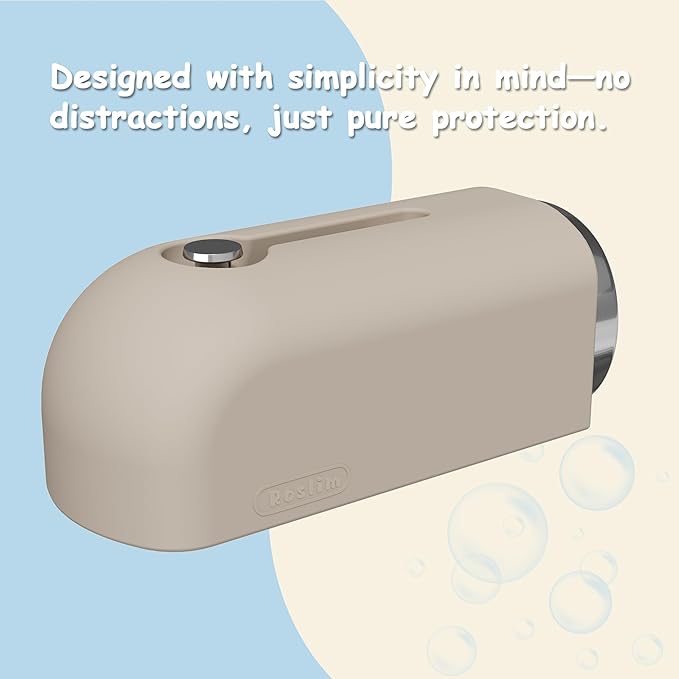 Faucet Cover Bathtub, Soft Silicone Tub Spout Cover, Faucet Protector for Kids, Bath Spout Guard for Bathtubs, Bathroom Tub Faucet Cover, Water Spout Cover for Child Safety, Universal Fit（Taupe）