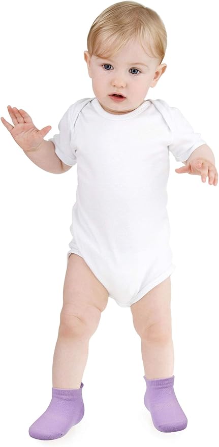 10 Pairs Baby Crawling Anti Slip Knee Pads and Anti Slip Baby Socks Set Unisex Toddler Knee Protectors Non Slip Ankle Socks