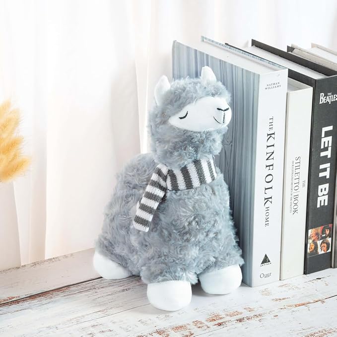 Marwood Cute Door Stopper Decorative Door Stops for Home and Office, Goat with Scarf Weighted Interior Doorstop Fabric Stuffed Animal Door Stopper Floor Decorative