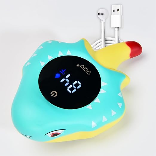 Baby Bath Thermometer with Floating Toys - Digital Water & Room Temperature Monitor, Rechargeable Thermometer with Alerts for Newborn Bath Essentials, Infant Safety