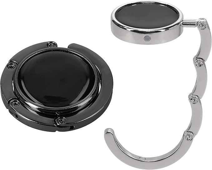 kwmobile Purse Hanger for Table (Set of 2) - Purse Hook for Table - Folding Handbag Hanger - Portable Bag Holder
