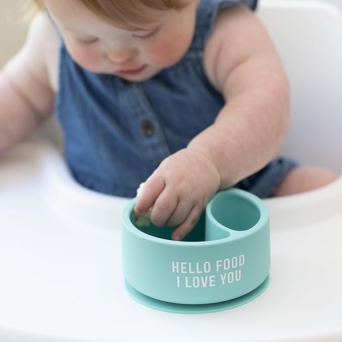 Bella Tunno Silicone Suction Bowl for Toddlers and Babies, Food Grade BPA Free Silicone, Non Slip Suction Base, Microwave & Dishwasher Safe, Ideal Baby-Led Weaning & Self Feeding Bowl, Miss Mess