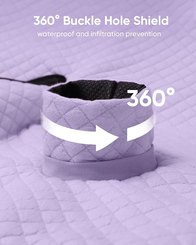 TinlyFinly 2 Pack Baby Potty Training Car Seat Protector, Waterproof Car Seat Liner for Potty Training Toilet, Baby Infant Toddler Piddle Pad Fits for Carseat, Stroller, Highchair - 2 Pack, Purple