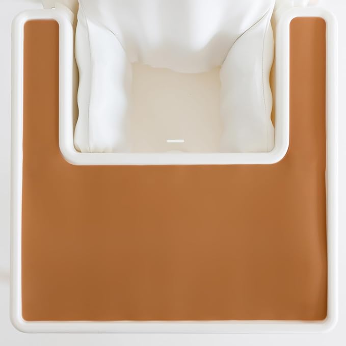 Yeah Baby Goods Placemats Compatible with IKEA Antilop High Chair (Boho Brown) - Slip-Resistant & Food-Grade Silicone High Chair Mat for High Chair Tray - Easy Clean High Chair Accessory
