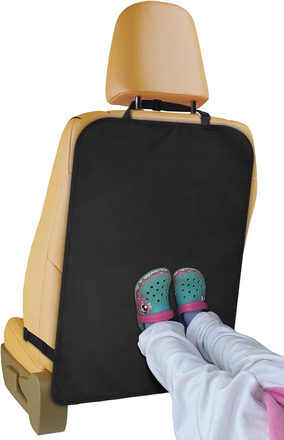 Heavy Duty Kick Mats Back Seat Protectors for Kids, X-Large Durable Car Back Seat Cover, Waterproof Sag Proof Kick Mats Back Seat Protector for Vehicles Protect from Dirt, Mud & Scratches, X-Large