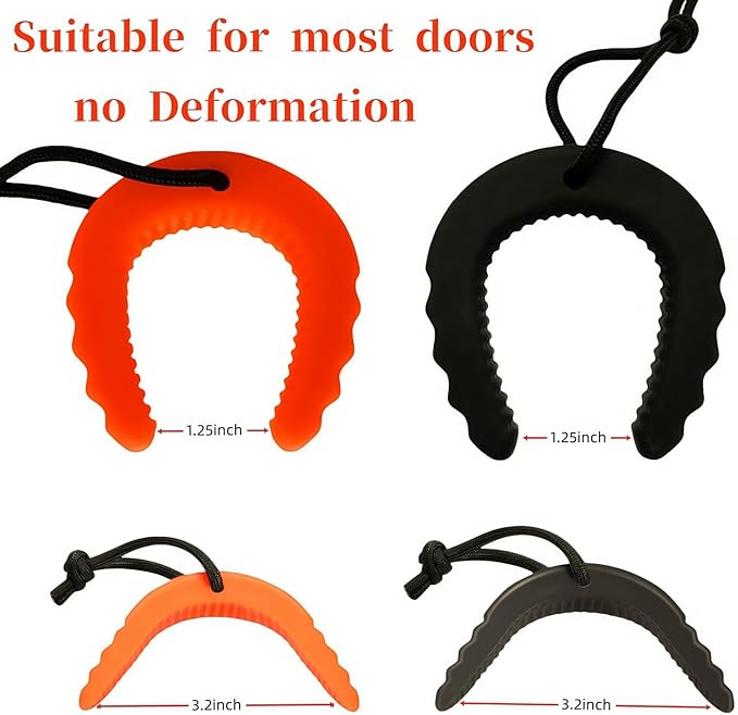 First Responder Door Stop, Door Wedge for Law Enforcement, Police, Emergency Medical Services, Firefighter Tools, 10 in (3, Black-Orange)