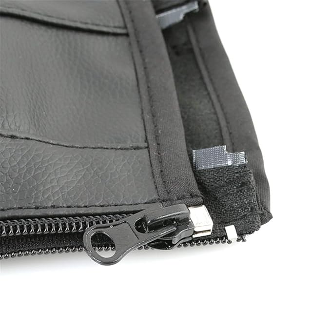 MINILUJIA Baby Stroller Armrest Bumper Handlebar Sleeve Cover Universal Handle Cover DustProof Protect PU Leather Case with Removable Zipper Black