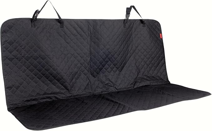 Waterproof Dog Car Seat Cover for Back Seat, Non-Slip & Universal Fit for SUV, Car, Truck with 4 Safety Belt Openings for Secure Travel
