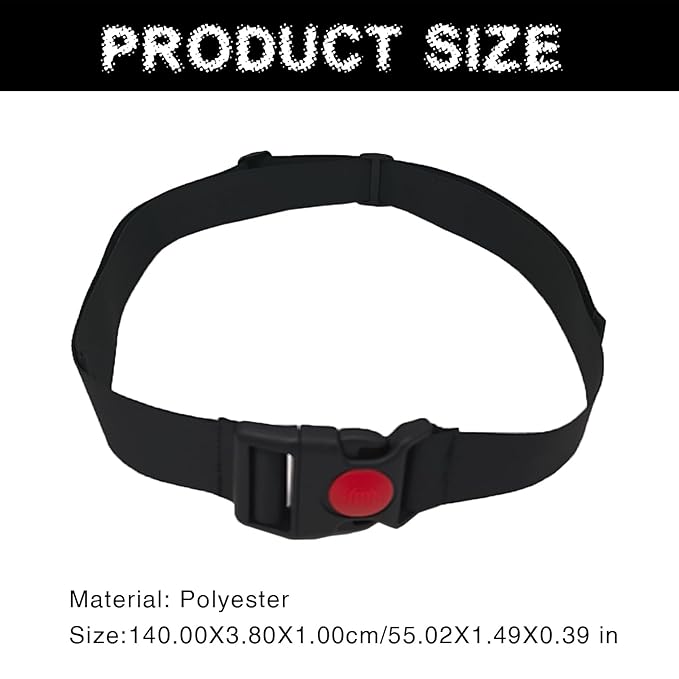 2 Pcs High Chair Straps Replacement Ingenuity Swing Child Stroller Baby 2-Point Safety Belt Kid Safe Strap Pushchair Security Harness for HighChair Belt,Child Infant Point Belt(Black)