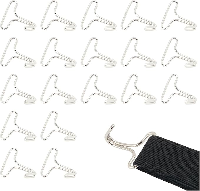 20PCS Car Seat Cover Metal Hooks,Practical Car Hooks Fasteners for Fixing Cars Headrest Cover/Seat Cushion,Durable Vehicle Accessories Cars Seats Locking Clip for Auto SUV
