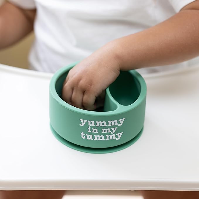 Bella Tunno Silicone Suction Bowl for Toddlers and Babies, Food Grade BPA Free Silicone, Non Slip Suction Base, Microwave & Dishwasher Safe, Ideal Baby-Led Weaning & Self Feeding Bowl, Miss Mess