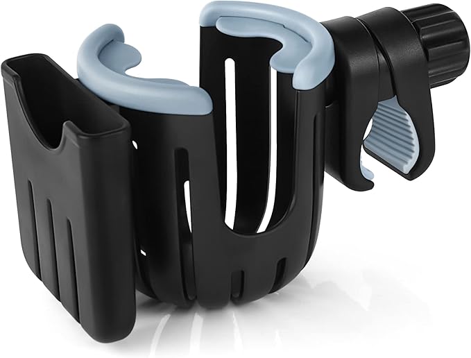 Accmor Stroller Cup Holder with Phone Holder, Universal Cup Holder, 2-in-1 Cup Phone Holder for Stroller, Bike, Walker, Wheelchair