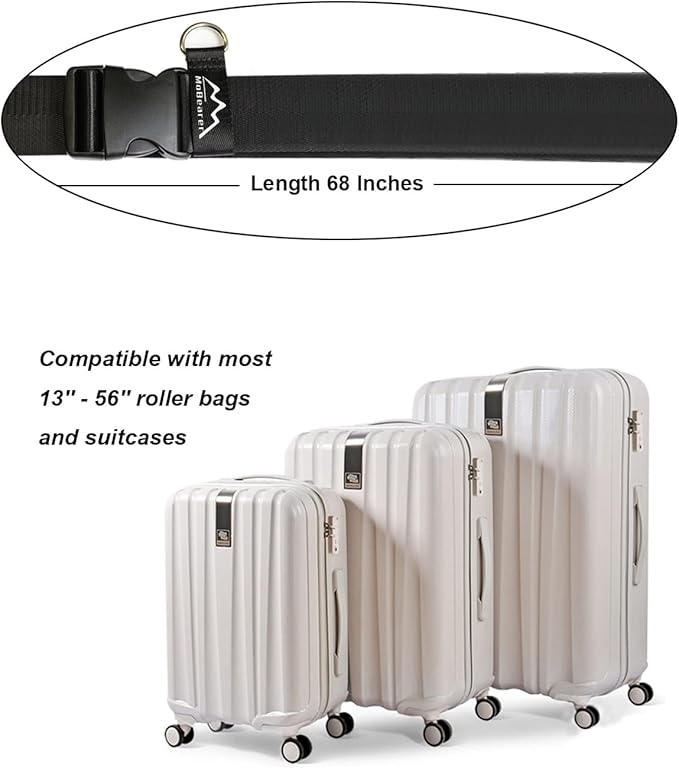 MoBearer Car Seat Travel Belt to Suitcase,Car Seat Travel Strap to Convert Kid Car Seat and Carry-on Luggage into an Airport Car Seat Stroller,Safe Travel Solution for Transport