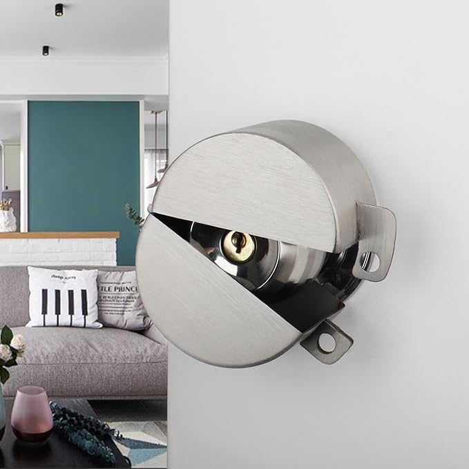 Door Knob Lock Combination Out Device Cover to The Doorknob/Faucet/Water Valve Hose Lock, Temporary Door Handle Combination Lock, Prevents Turning of Door Knob and Access to Keyhole
