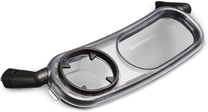 Snack Tray Compatible with UPPAbaby Vista V2, Vista, Cruz, Cruz V2, RumbleSeat, RumbleSeat V2, Snack Tray with Cup Holder, Dishwasher Safe, Quick Attachment, Folds with Stroller, Stroller Accessories