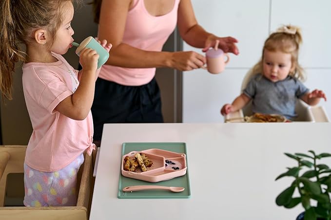 Smack Fun Silicone Placemats for Home and On-The-Go | Stain Resistant Non-Slip Toddler & Baby Mat | fits IKEA® High Chair (Tradewinds)