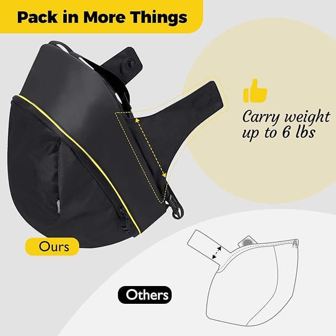 Upperkids Storage Bag for Doona Infant Car Seat Stroller, Large Capacity Diaper Bag, Wearable Backpack, Stroller Organizer, Easy Access Zipper, Water-Repellent Lightweight Baby Essentials Organizer