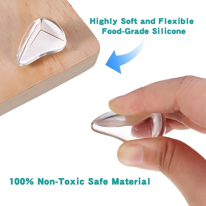 12 Pack Corner Protector for Baby, Clear Corner Protectors, Furniture Corner Guard & Edge Safety Bumpers to Cover Sharp Furniture & Table Edges