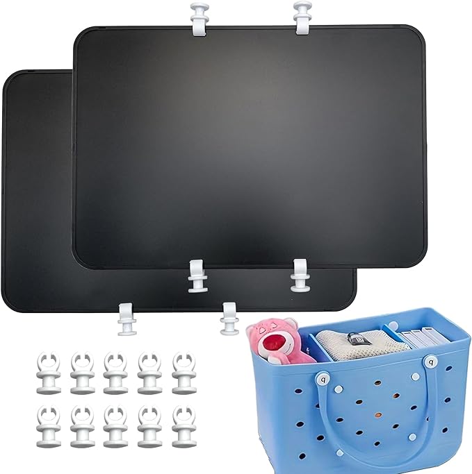 2pcs Bogg Bag Divider Tray - X Large Compatible - Bench Bag Organizer Insert - Accessories - Black