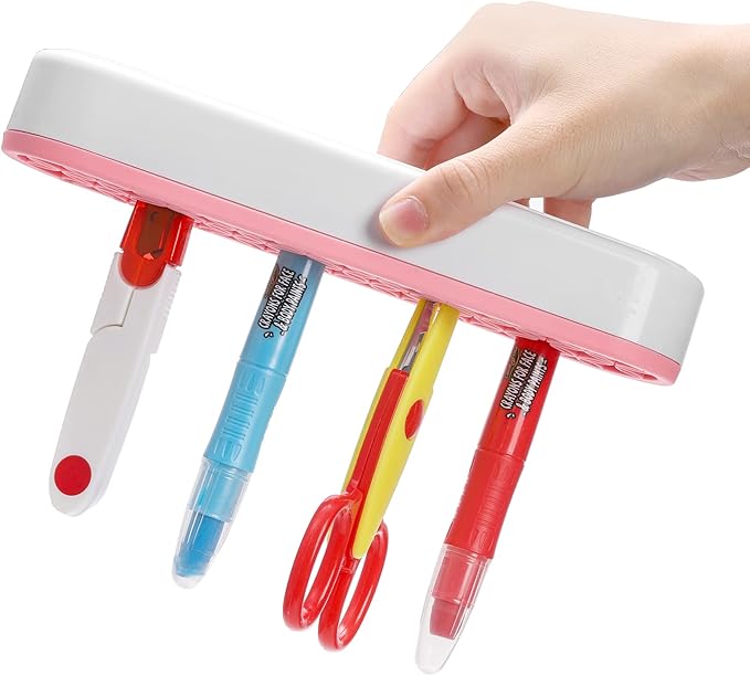 Elsjoy 3 Pack Silicone Makeup Brush Holder, Desktop Cosmetic Organizer Pen Holder, Sewing Tool Holder Beauty Tool Organizer Stand for Brush, Scissors, Toothbrush