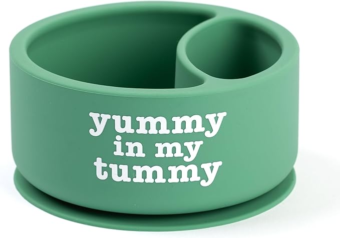 Bella Tunno Silicone Suction Bowl for Toddlers and Babies, Food Grade BPA Free Silicone, Non Slip Suction Base, Microwave & Dishwasher Safe, Ideal Baby-Led Weaning & Self Feeding Bowl, Miss Mess
