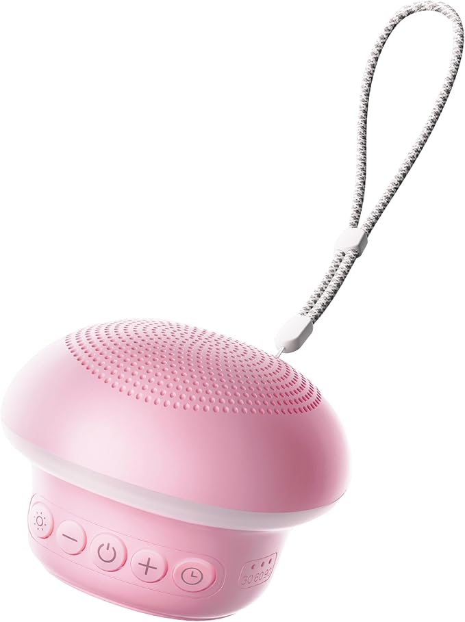 Portable White Noise Sound Machine for Baby Adults, 20 Soothing Sound & 30-Level Volume, 48H Runtime with 30/60/90min Timer, Memory Recall, Soft Night Light for Sleep, Home, Travel, Easy to Pocket
