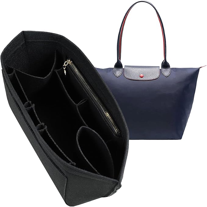 Purse Organizer For Longchamp Purse For Long Champ Le Pliage Insert organizer1012-25black-L