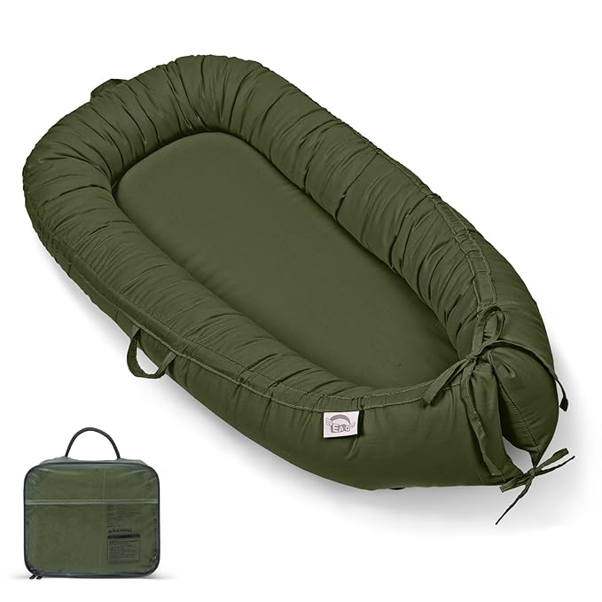 EAQ Baby Lounger, Infant Lounger for Newborn,Portable Baby Nest Cover Breathable & Soft, Newborn Essentials