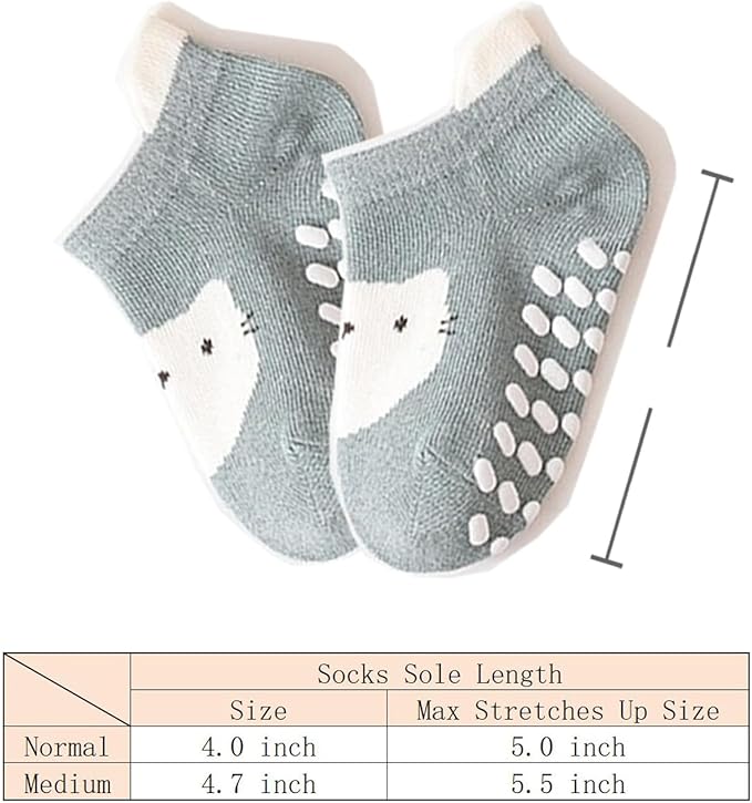 TFTSR Baby Knee Pads for Crawling (3 Pairs) and Baby Socks for Walking (3 Pairs), Walking Protector for Toddler Kid Girls Boy