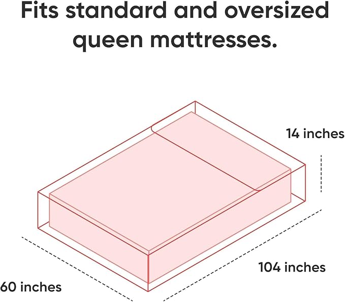 Hulsky Queen Mattress Storage Bag - Premium Quality - 4 Mil Heavy Duty Queen Mattress Bag for Moving and Storage - Waterproof, Dust proof, Tear Resistant - BPA and Phthalate free