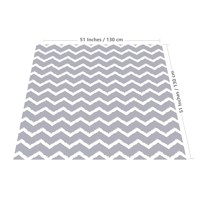 Baby Splat Mat for Under High Chair, 51 x 51 Inch Splash Mat, Waterproof and Washable Spill Mat, Anti-Slip Floor Protector
