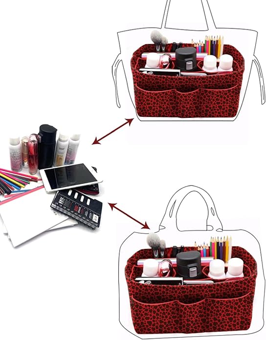 LEXSION Felt Insert Bag Organizer Bag In Bag For Handbag Purse Organizer Fits Speedy Neverful