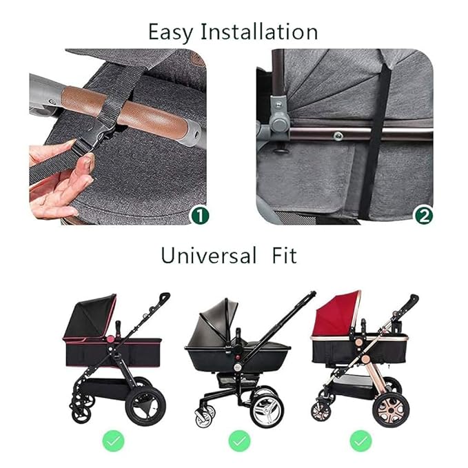 Baby Stroller Universal UPF 50+ Sun Protector Shade Blackout Cover Pushchair Shield Canopy Pram Rain Sunshade With See Through Extender Accessory Easy Installation