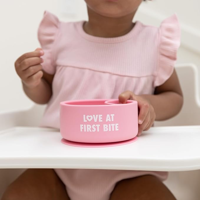 Bella Tunno Silicone Suction Bowl for Toddlers and Babies, Food Grade BPA Free Silicone, Non Slip Suction Base, Microwave & Dishwasher Safe, Ideal Baby-Led Weaning & Self Feeding Bowl, Miss Mess