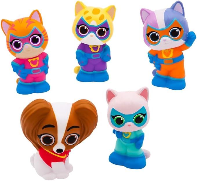 Disney Store Official Bath Set (Super Kitties) - Kids Bath Accessories with Beloved Disney Characters - Colorful and Fun Bath Time Essentials for Kids - Suitable for All Ages