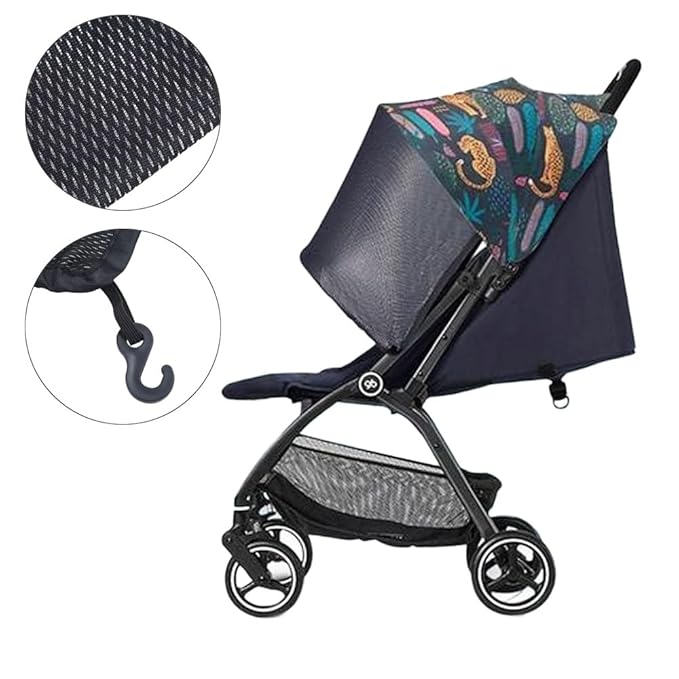Leadigol Baby Stroller Sun Shade, 70x70cm Universal Baby Stroller Elastic Band Sun Shade Cover, Windproof Waterproof UV Protection Cover for Outdoor