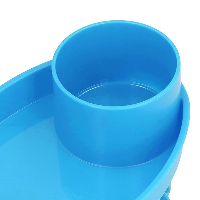 Keenso Car Seat Snack Tray,Portable Travel Rotating Cup Holder Plate for Car Seats, Booster,Stroller (#13)