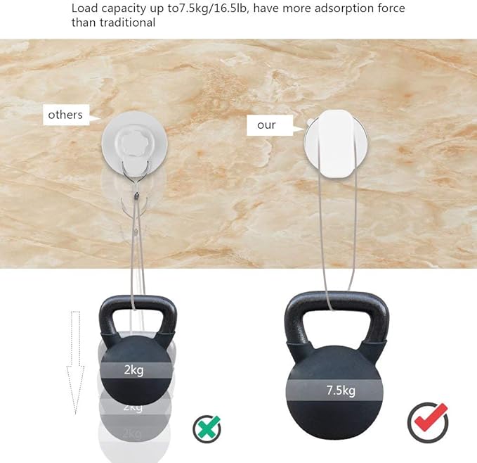 2 Pack Strong Suction Cup Drawer Glass Mirror Wall Tile Handle Bathroom Bathroom Door Handle Glass Door Handle Suction Handle