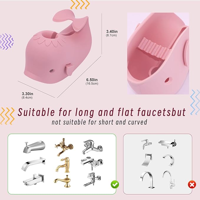 Bath Faucet Cover for Kids，Bath Spout Cover for Baby are Suitable for Most Bathtub Faucet,spout Cover Bathroom Tub Adds Fun to Your Baby in The Shower.（Beige+Brush）
