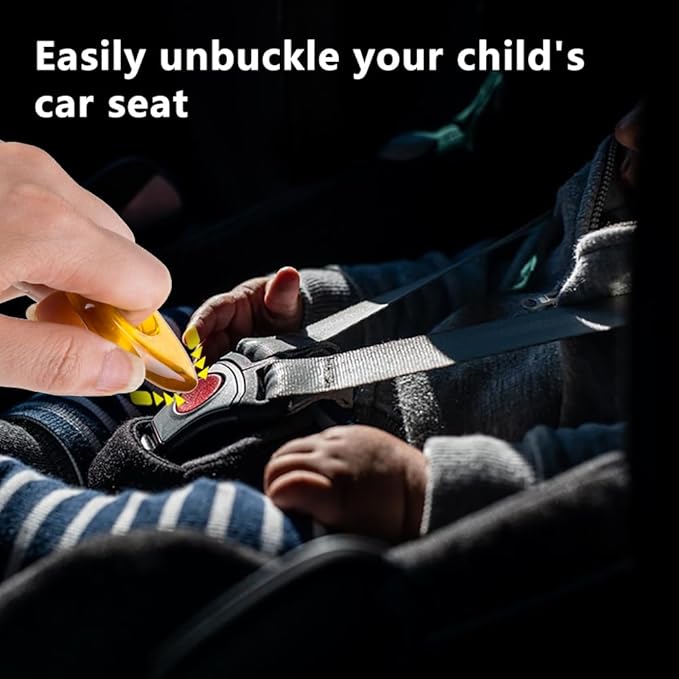 ZORZA 3Pcs Effortless Car Seat Unbuckle Tool Resin Massager Point Massage Tool Ideal for Arthritis Long Nails Portable Car Seat Buckle Release Tool Car Seat Clip Opener Perfect for Booster Seats