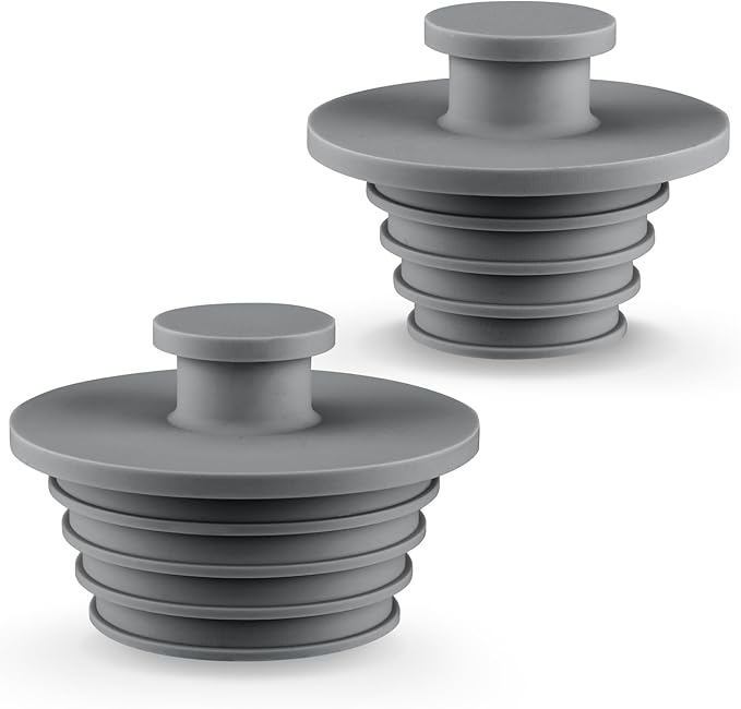 Aluvor Bathtub Stopper 2pcs Sink Stopper Tub Plug Bathroom Shower Drain Plug Silicone Bathtub Drain Plug Tub Drain Stopper Washbasin