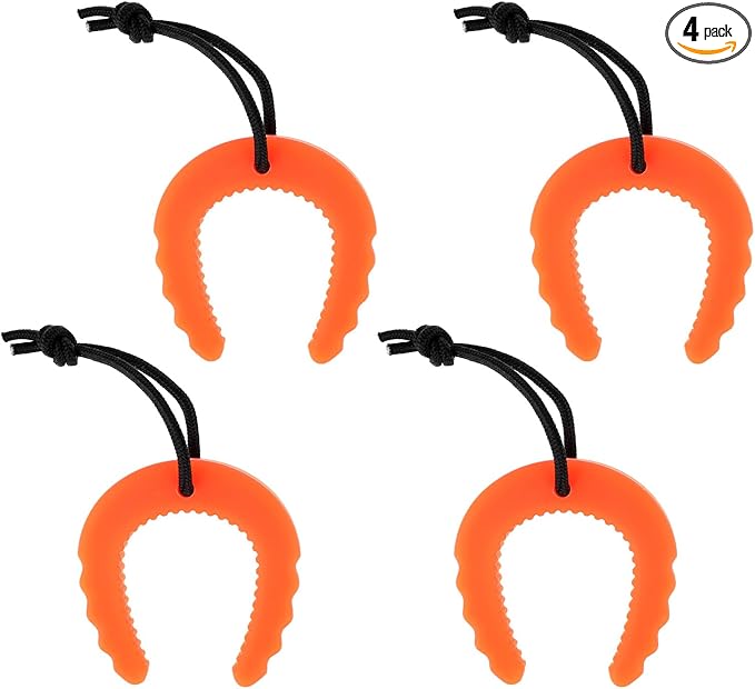 4 Pcs First Responder Door Stop, Rubber Door Stopper Wedge Doors Jam for Law Enforcement Police Firefighter Emergency Medical Services Gear Accessories (4 Orange)
