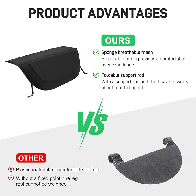 YIBEICO Stroller Adjustable Leg Rest for Joolz AER+/AER Footrest Extender for Extra Leg Support Comfort Accessory